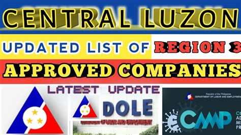 dole region 3 email address|DOLE Central Luzon .